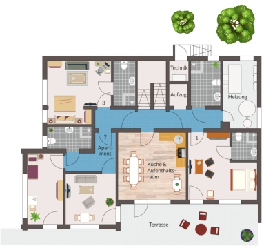 Haus 2, Untergeschoss